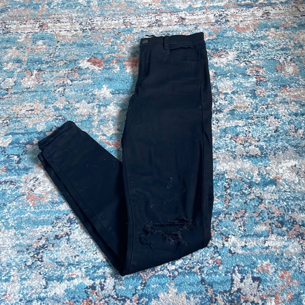 Garage Black Skinny Jeans Long Size 1